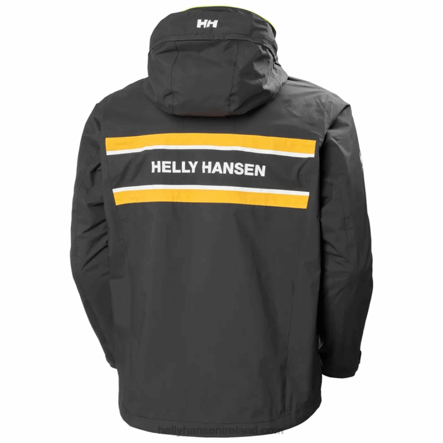 EBONY 8V222F110 Helly-Hansen MEN'S SALTHOLM SAILING JACKET