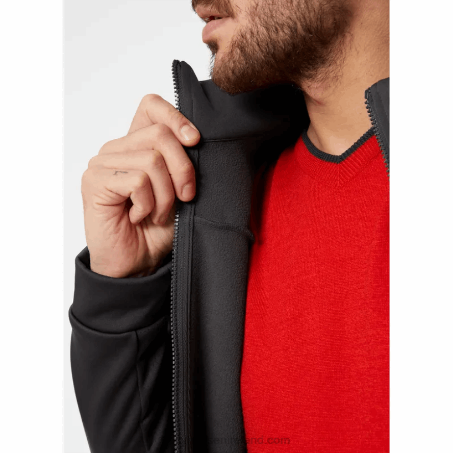 EBONY 8V222F99 Helly-Hansen MEN'S CREW FLEECE JACKET