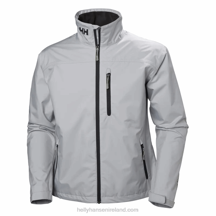 GREY FOG 8V222F28 Helly-Hansen MEN'S CREW SAILING JACKET