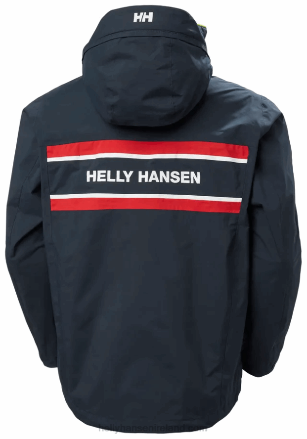 NAVY 8V222F111 Helly-Hansen MEN'S SALTHOLM SAILING JACKET