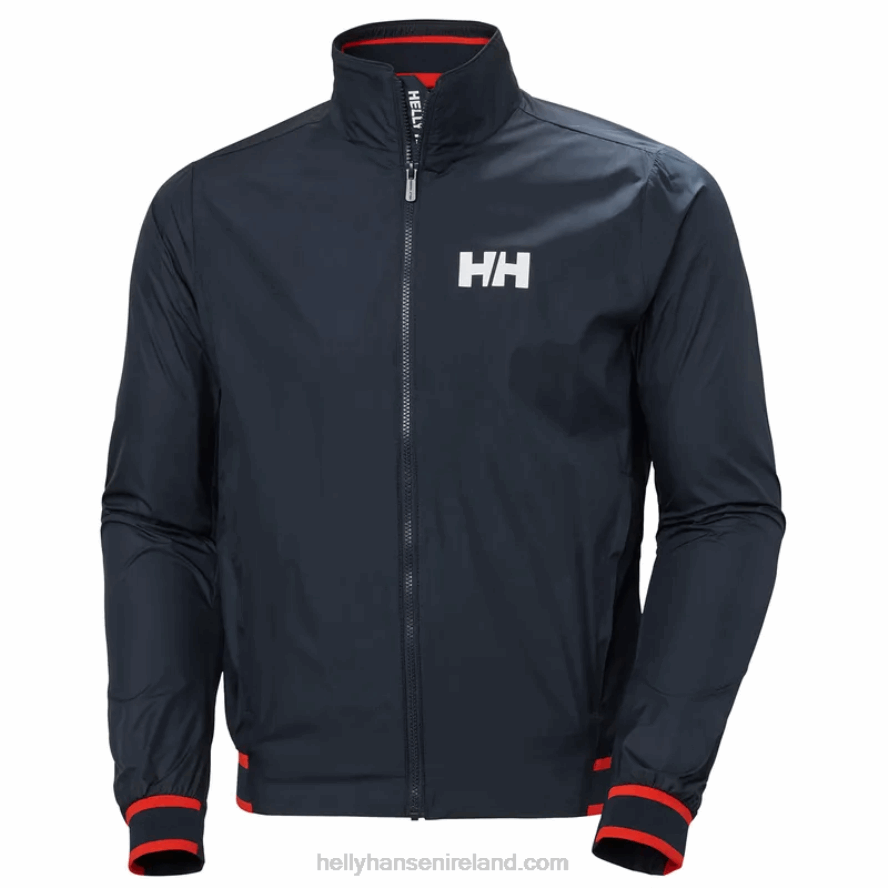 NAVY 8V222F116 Helly-Hansen MEN'S SALT WINDBREAKER SAILING JACKET