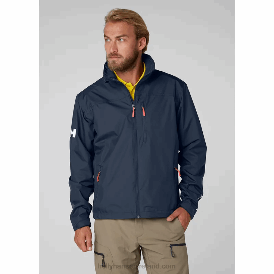 NAVY 8V222F32 Helly-Hansen MEN'S CREW SAILING JACKET