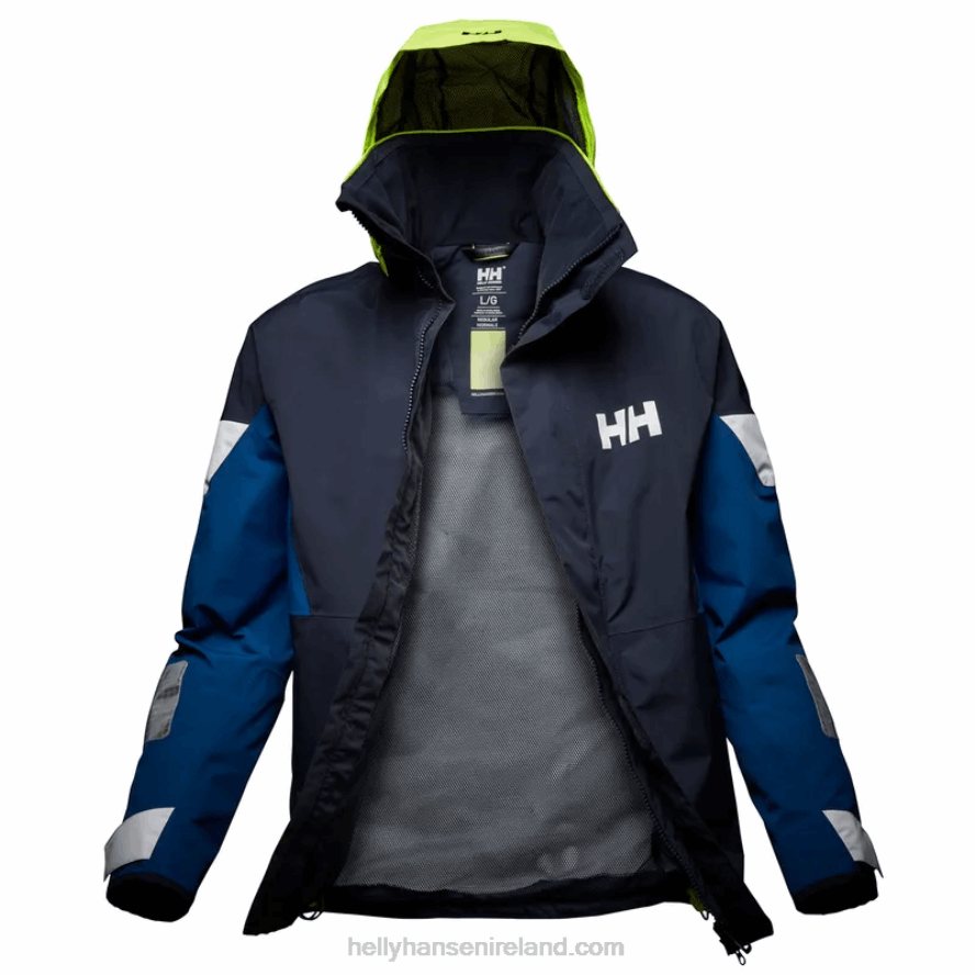NAVY 8V222F77 Helly-Hansen MEN'S NEWPORT REGATTA SAILING JACKET
