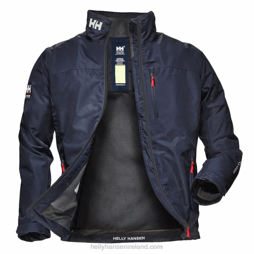 NAVY 8V222F8 Helly-Hansen MEN'S CREW MIDLAYER SAILING JACKET