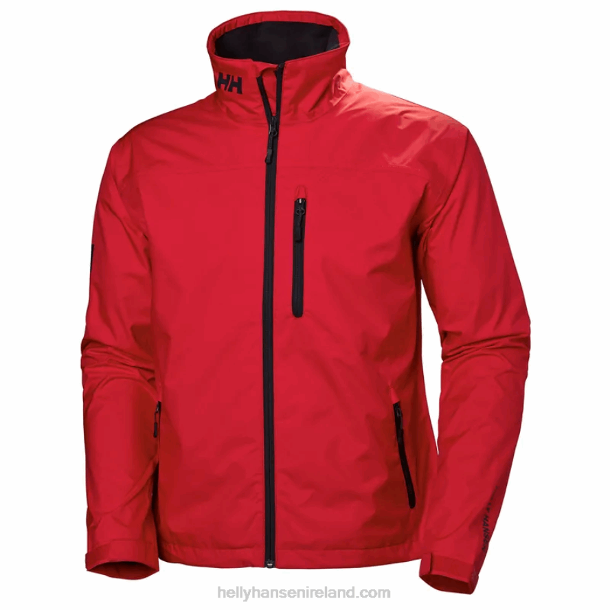RED 8V222F30 Helly-Hansen MEN'S CREW SAILING JACKET
