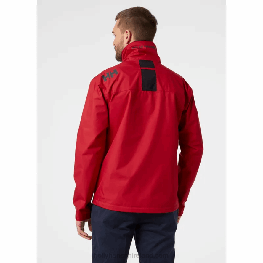 RED 8V222F30 Helly-Hansen MEN'S CREW SAILING JACKET