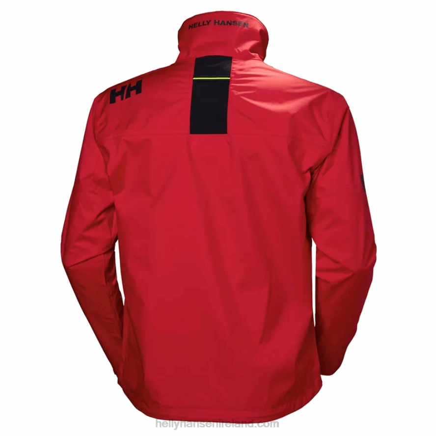 RED 8V222F30 Helly-Hansen MEN'S CREW SAILING JACKET