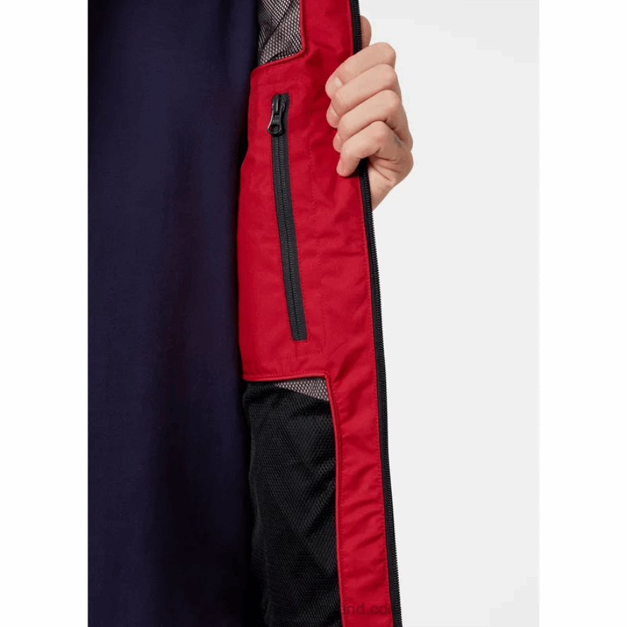 RED 8V222F30 Helly-Hansen MEN'S CREW SAILING JACKET