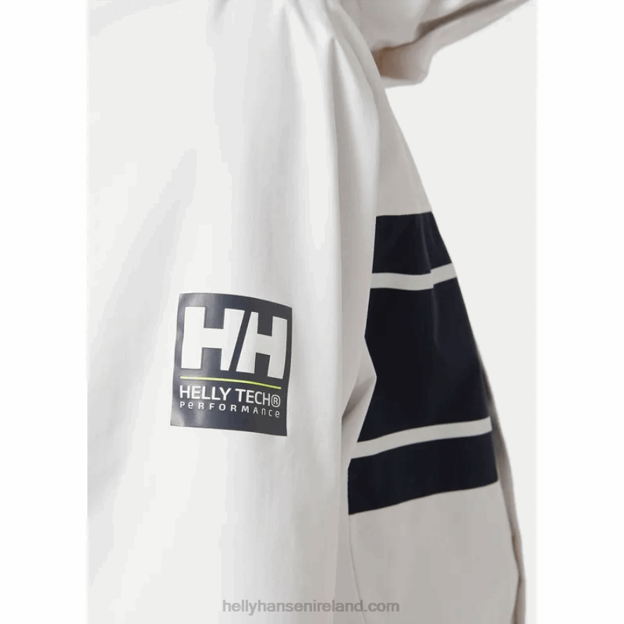 WHITE 8V222F109 Helly-Hansen MEN'S SALTHOLM SAILING JACKET