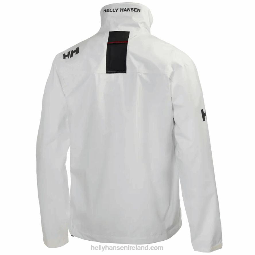 WHITE 8V222F29 Helly-Hansen MEN'S CREW SAILING JACKET