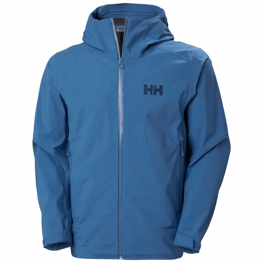 AZURITE 8V222F210 Helly-Hansen MEN'S VERGLAS 3 LAYER SHELL JACKET