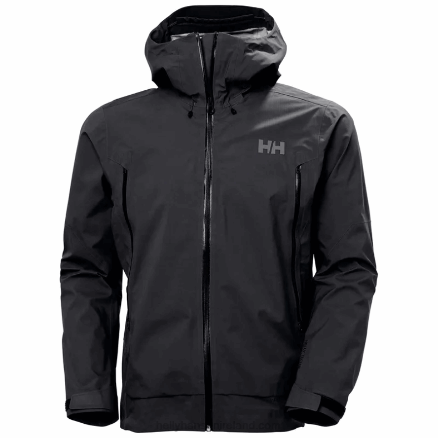 BLACK 8V222F139 Helly-Hansen MEN'S VERGLAS INFINITY SHELL JACKET