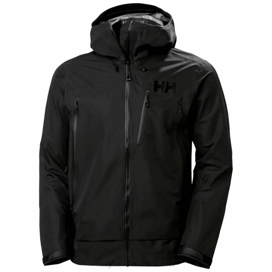 BLACK 8V222F143 Helly-Hansen MEN'S ODIN 9 WORLDS INFINITY SHELL JACKET