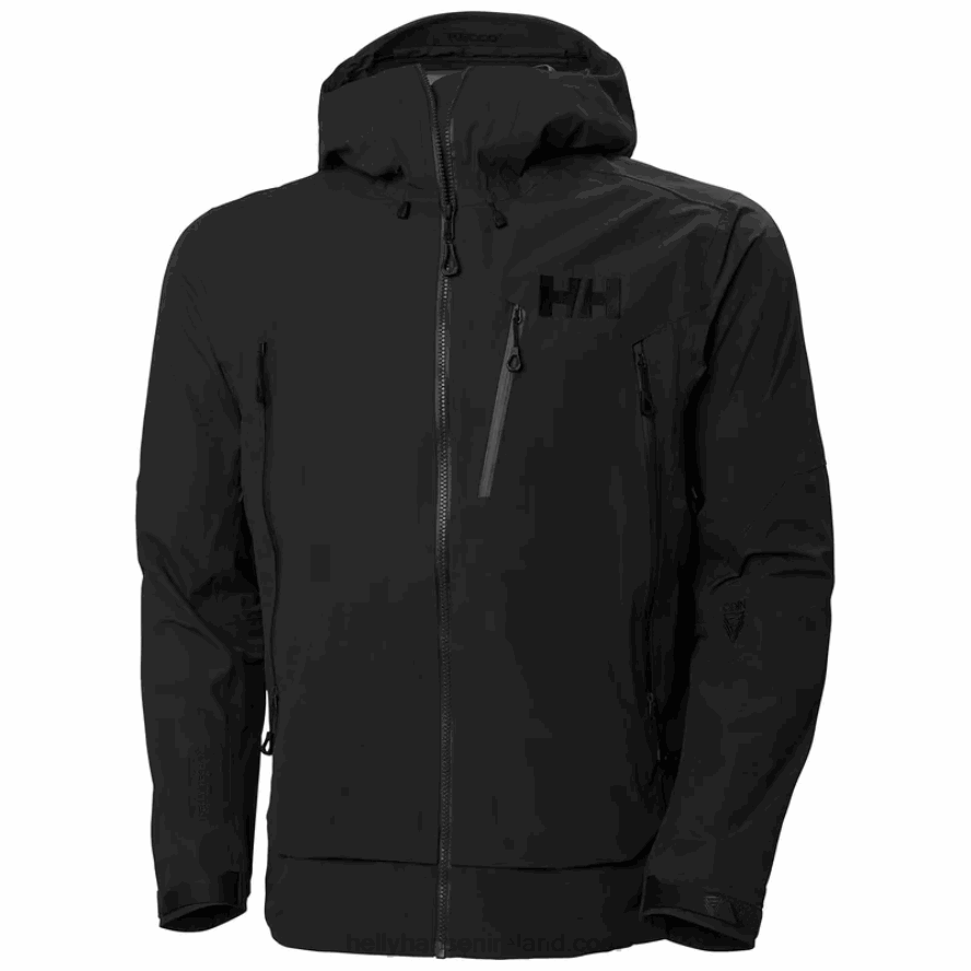 BLACK 8V222F150 Helly-Hansen MEN'S ODIN 9 WORLDS 3.0 SHELL JACKET