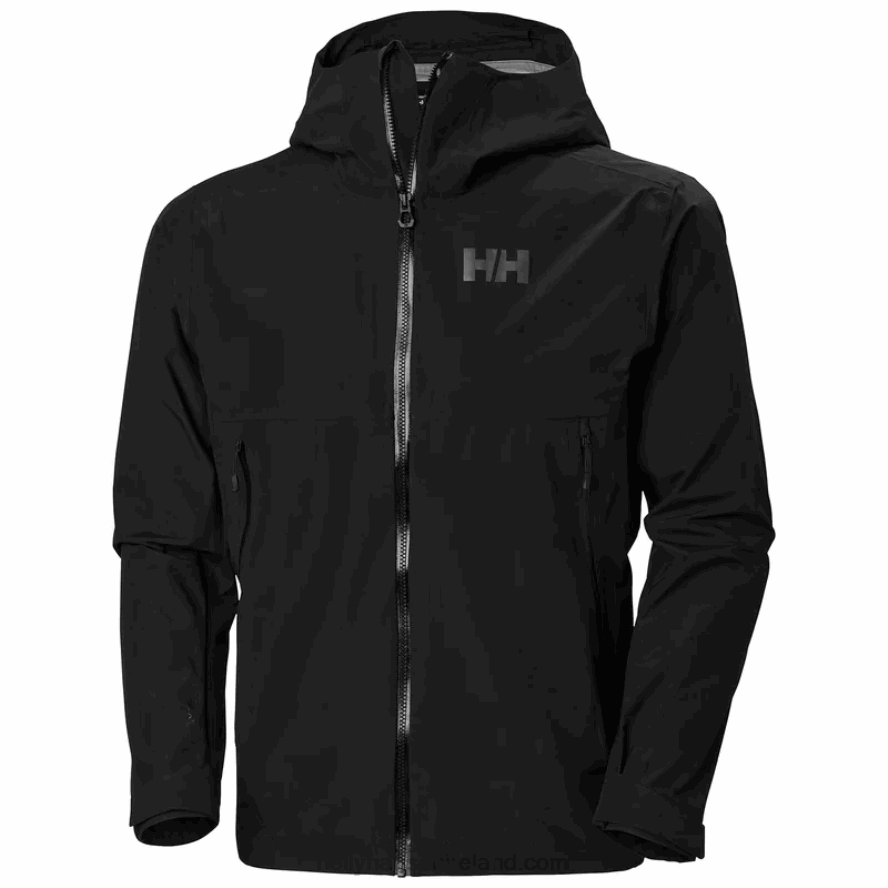 BLACK 8V222F153 Helly-Hansen MEN'S BLAZE 3 LAYER SHELL JACKET