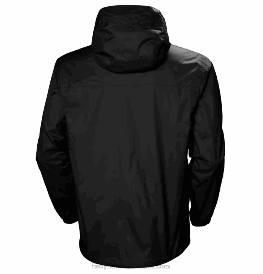 BLACK 8V222F166 Helly-Hansen MEN'S LOKE SHELL JACKET