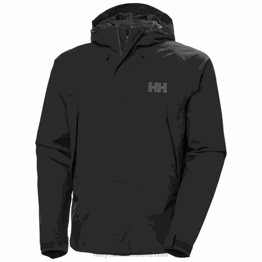 BLACK 8V222F188 Helly-Hansen MEN'S BANFF SHELL JACKET