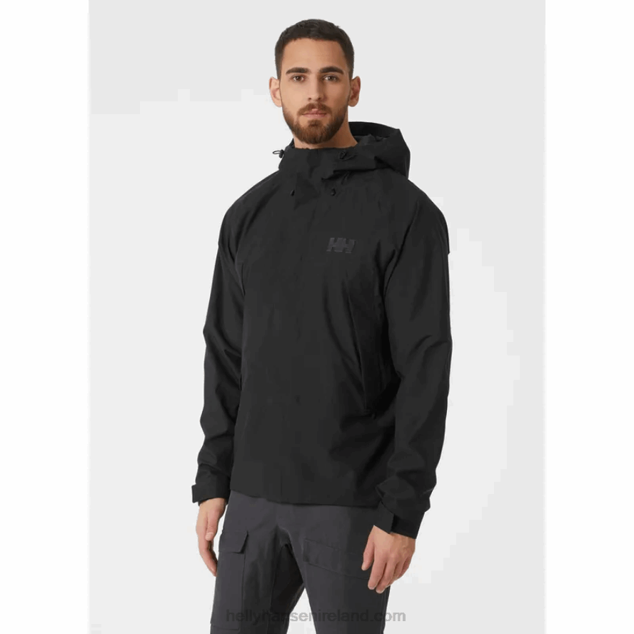 BLACK 8V222F188 Helly-Hansen MEN'S BANFF SHELL JACKET