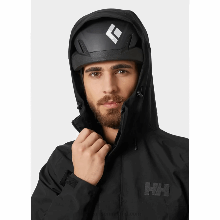 BLACK 8V222F188 Helly-Hansen MEN'S BANFF SHELL JACKET