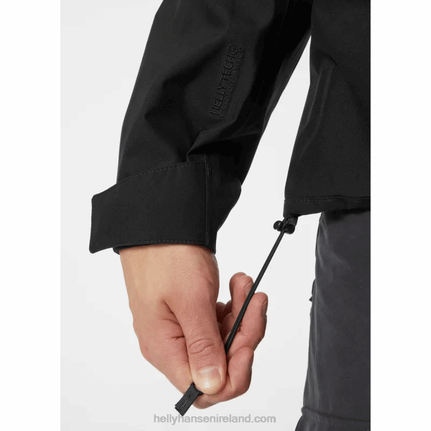 BLACK 8V222F188 Helly-Hansen MEN'S BANFF SHELL JACKET