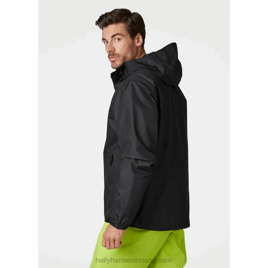 BLACK 8V222F198 Helly-Hansen MEN'S ERVIK JACKET