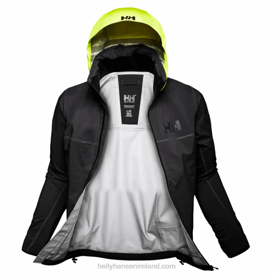 EBONY 8V222F52 Helly-Hansen MEN'S HP FOIL SHELL JACKET