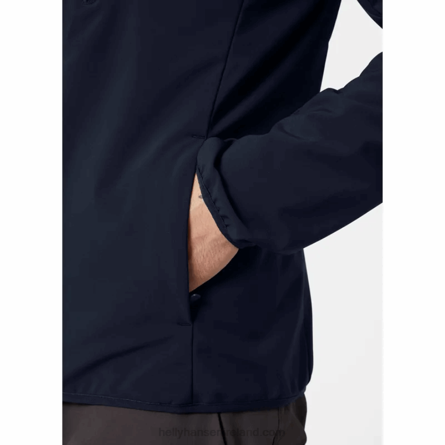 NAVY 8V222F104 Helly-Hansen MEN'S CREW SOFTSHELL JACKET 2.0