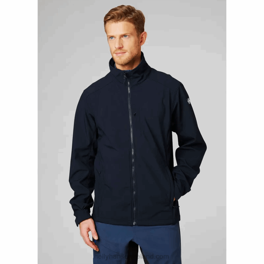 NAVY 8V222F168 Helly-Hansen MEN'S PARAMOUNT SOFTSHELL JACKET