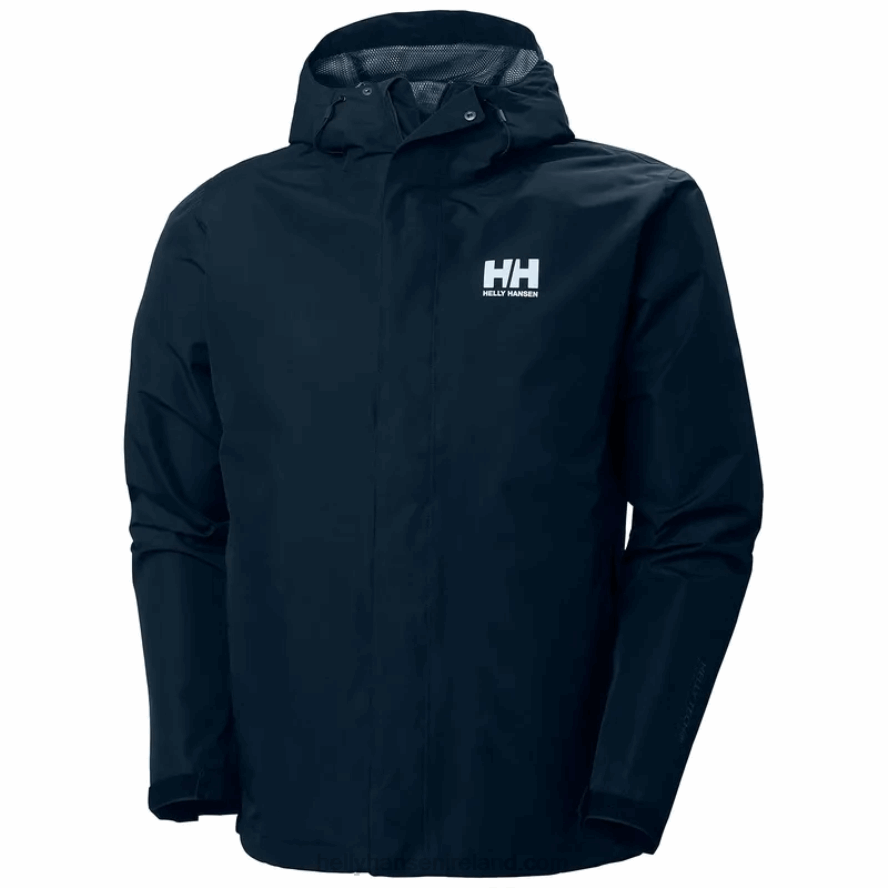 NAVY 8V222F209 Helly-Hansen MEN'S STRATOS WATERPROOF JACKET