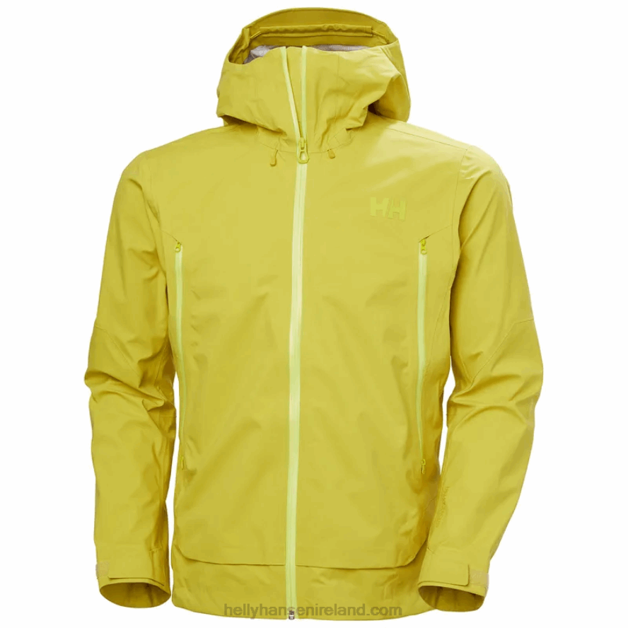 WARM OLIVE 8V222F136 Helly-Hansen MEN'S VERGLAS INFINITY SHELL JACKET