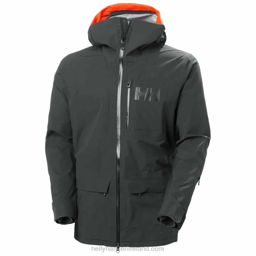 BLACK 8V222F201 Helly-Hansen MEN'S RIDGE INFINITY SHELL SKI JACKET