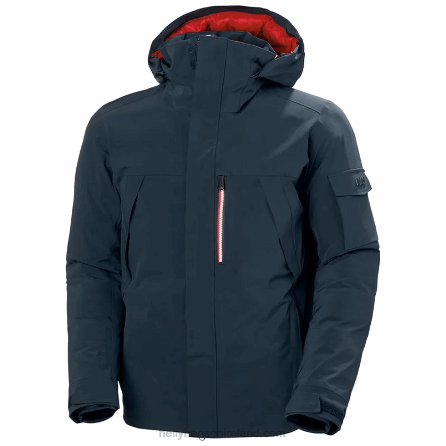 DARKEST SPR 8V222F453 Helly-Hansen MEN'S VAL D'ISERE PUFFY SKI JACKET