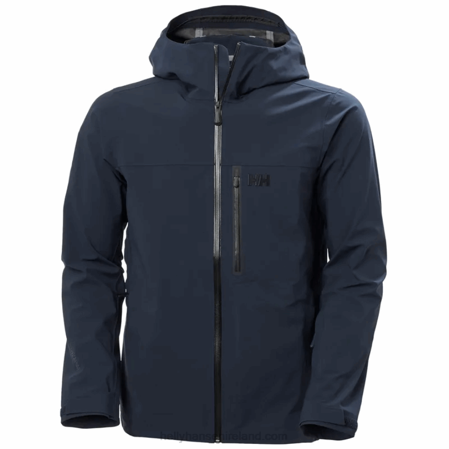 NAVY 8V222F204 Helly-Hansen MEN'S SWIFT 3-LAYER SHELL SKI JACKET