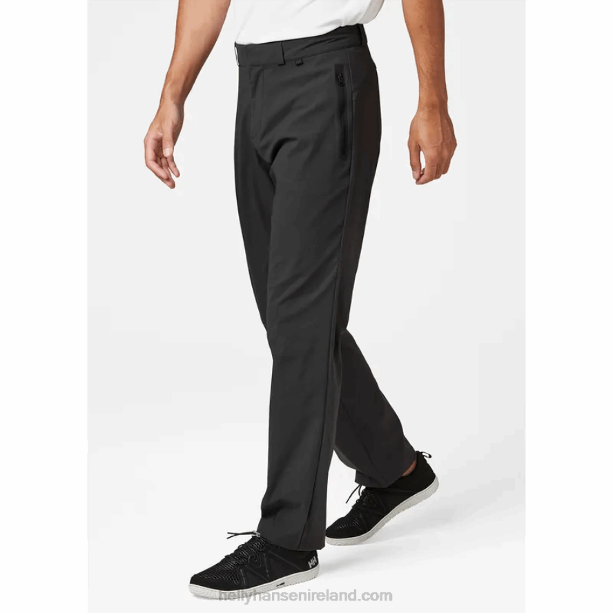 EBONY 8V222F596 Helly-Hansen MEN'S HP RACING SOFTSHELL SAILING PANTS
