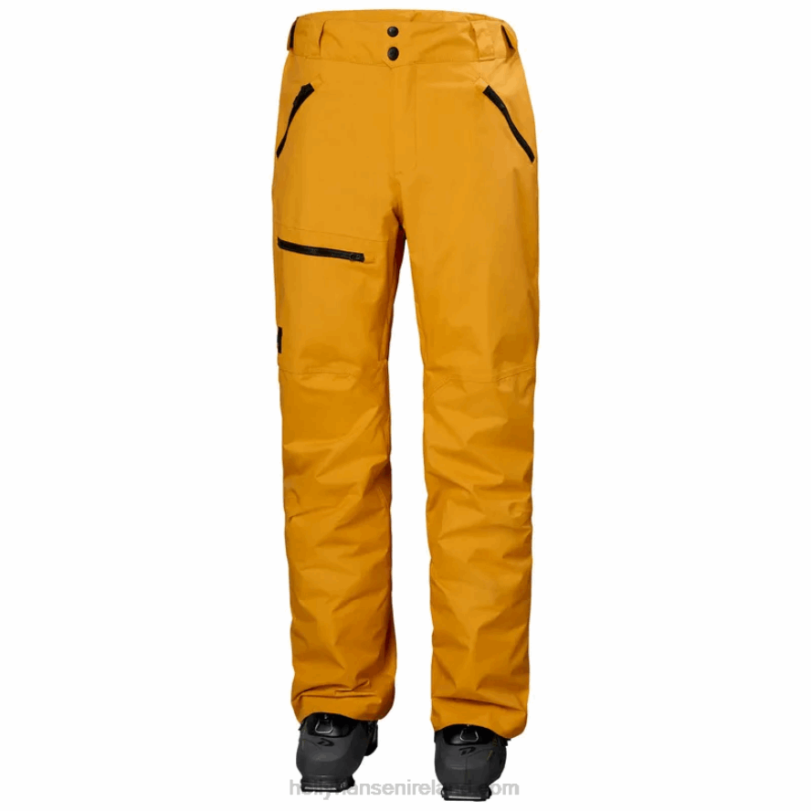 NEON ORANGE 8V222F744 Helly-Hansen MEN'S SOGN CARGO SKI PANTS