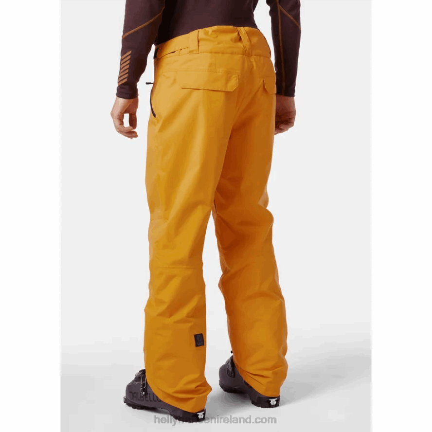 NEON ORANGE 8V222F744 Helly-Hansen MEN'S SOGN CARGO SKI PANTS