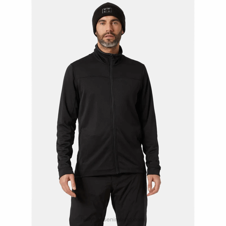 BLACK 8V222F537 Helly-Hansen MEN'S SWIFT MIDLAYER