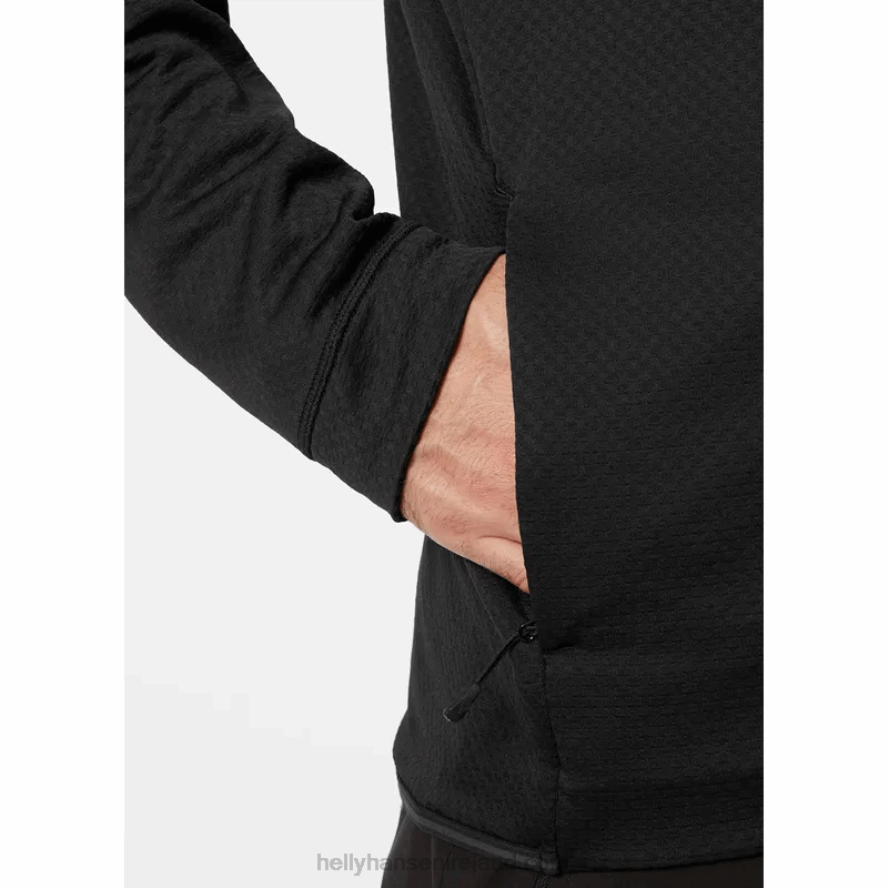 BLACK 8V222F537 Helly-Hansen MEN'S SWIFT MIDLAYER