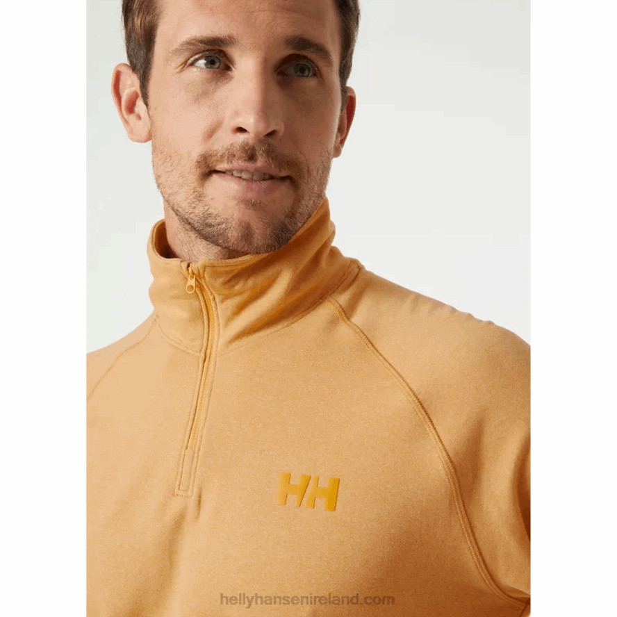 IRON OXIDE 8V222F522 Helly-Hansen MEN'S VERGLAS HALF-ZIP MIDLAYER