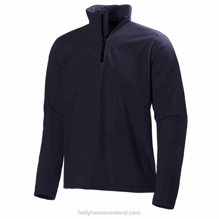 BLACK 8V222F483 Helly-Hansen MEN'S DAYBREAKER 1/2 ZIP FLEECE PULLOVER