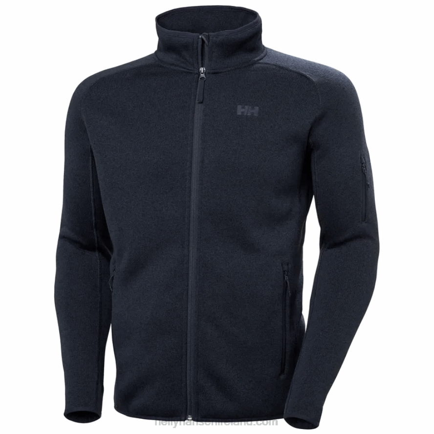 BLACK 8V222F493 Helly-Hansen MEN'S VARDE FLEECE JACKET 2.0