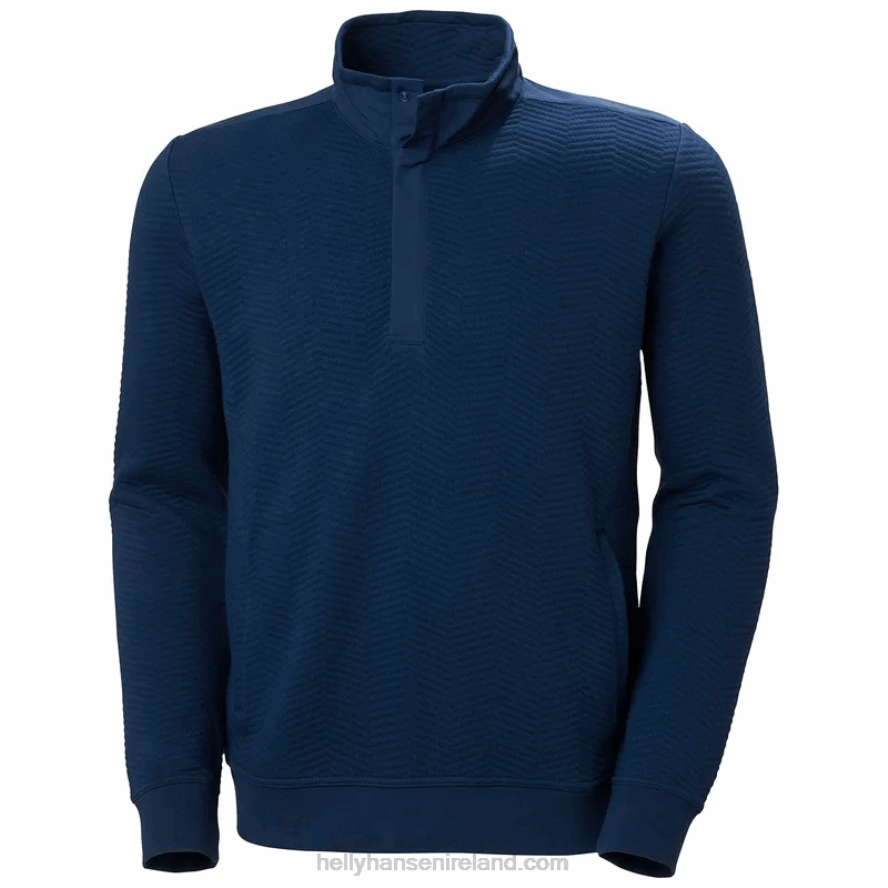 BLACK 8V222F504 Helly-Hansen MEN'S LILLO SNAP OUTDOOR SWEATER