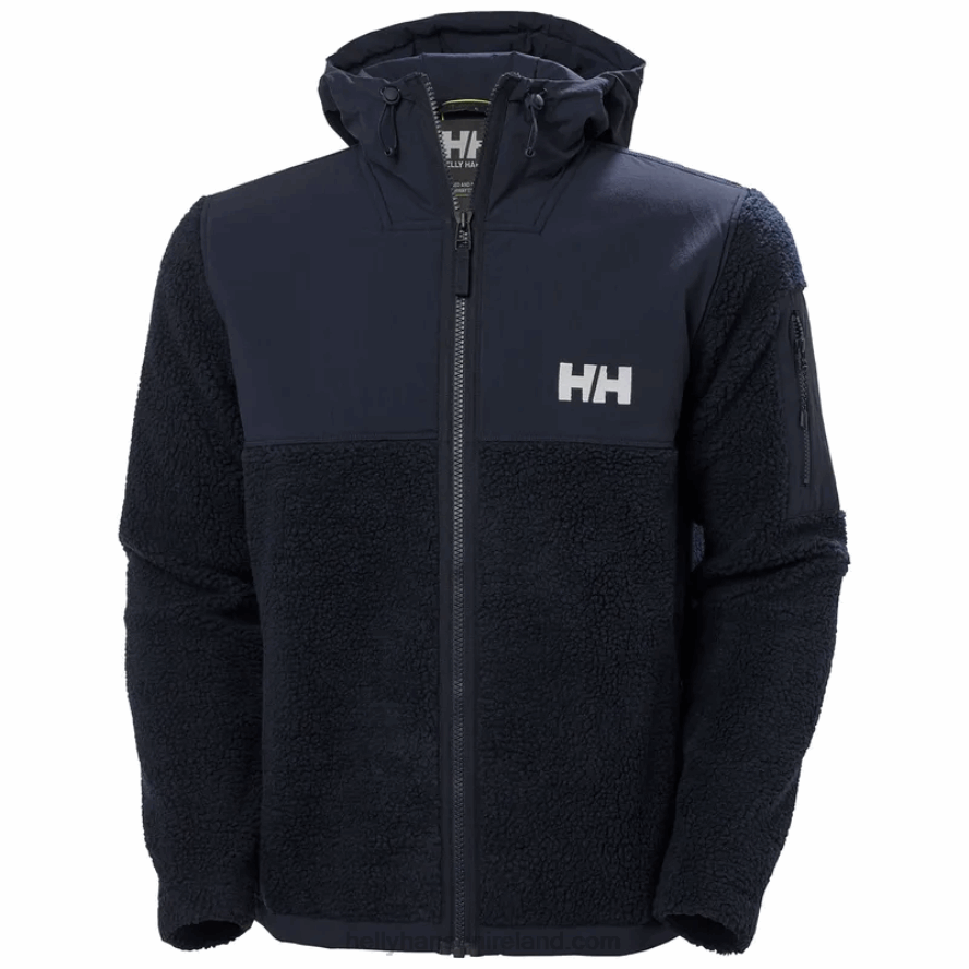 BLACK 8V222F512 Helly-Hansen MEN'S PATROL PILE FLEECE JACKET