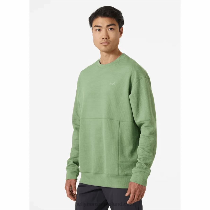 BLACK 8V222F518 Helly-Hansen MEN'S EVOLVED AIR CREWNECK MIDLAYER