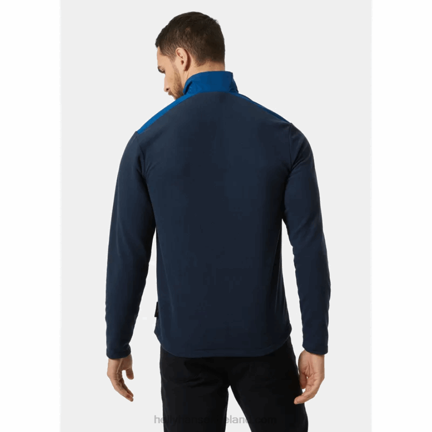 BLUE FOG 8V222F473 Helly-Hansen MEN'S DAYBREAKER BLOCK MICROFLEECE JACKET