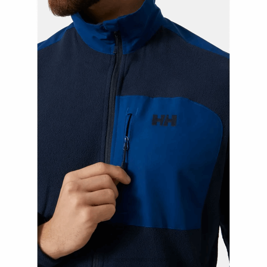 BLUE FOG 8V222F473 Helly-Hansen MEN'S DAYBREAKER BLOCK MICROFLEECE JACKET