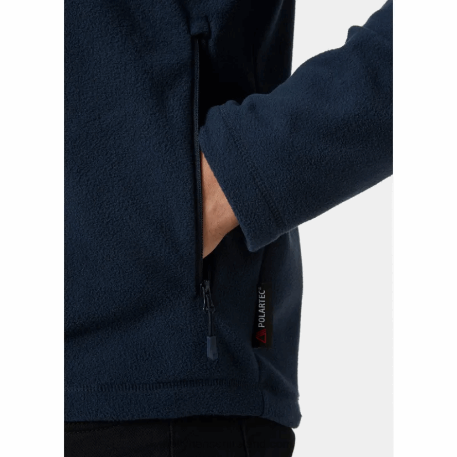 BLUE FOG 8V222F473 Helly-Hansen MEN'S DAYBREAKER BLOCK MICROFLEECE JACKET
