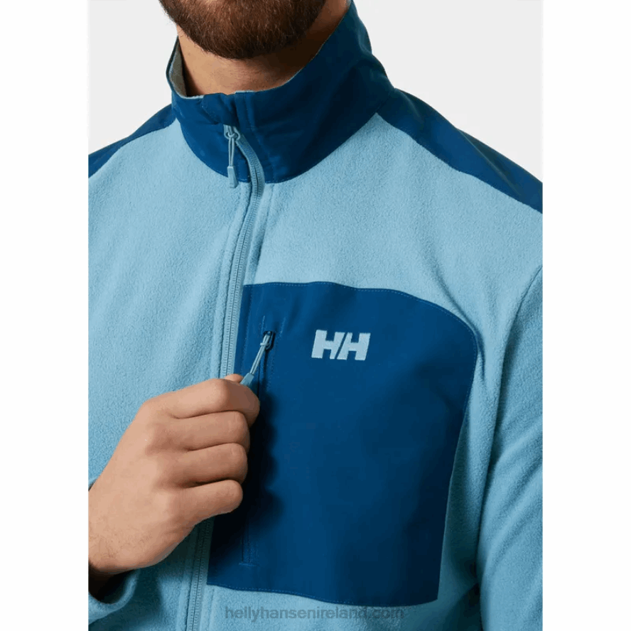 CLOUDBERRY 8V222F472 Helly-Hansen MEN'S DAYBREAKER BLOCK MICROFLEECE JACKET