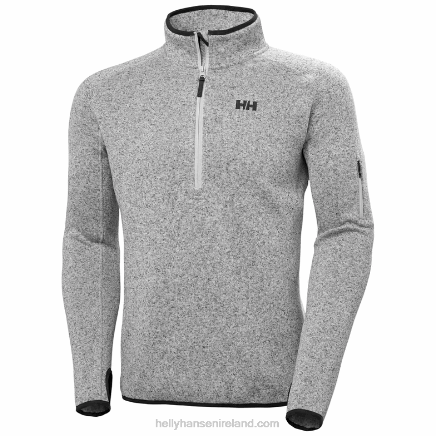 NAVY 8V222F497 Helly-Hansen MEN'S VARDE HALF-ZIP FLEECE MIDLAYER 2.0