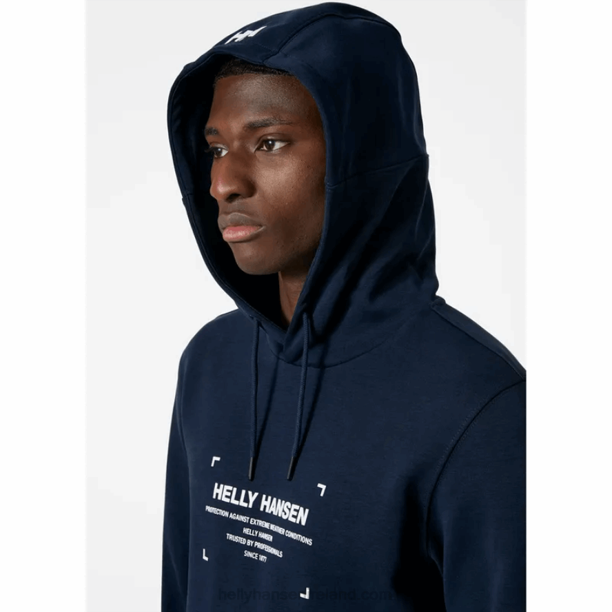 BLACK 8V222F796 Helly-Hansen MEN'S MOVE SWEAT HOODIE